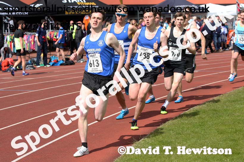Mens under-20s 800 metres, North Eastern Track and Field Champs, Gateshead Stadium. Photo: David T. Hewitson/Sports for All Pics